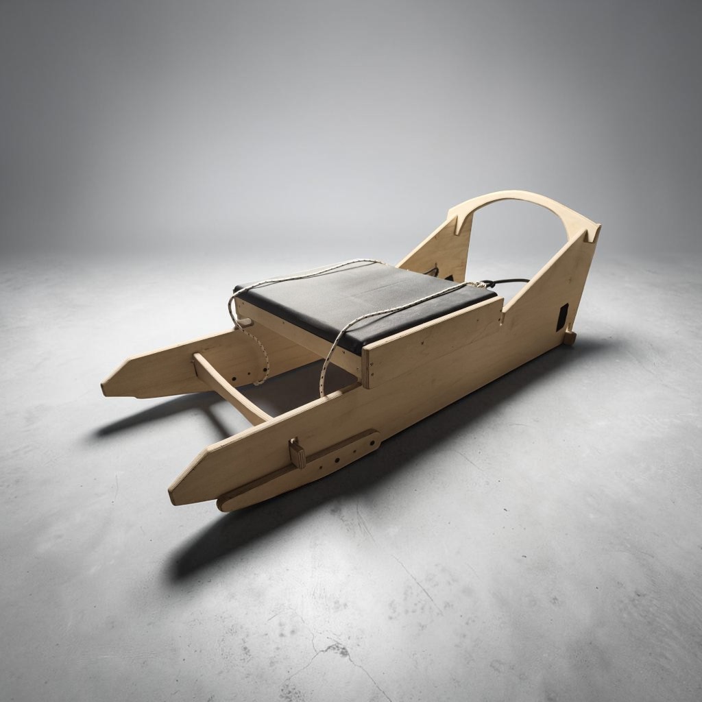 Custom handmade sailing hiking bench assembled
